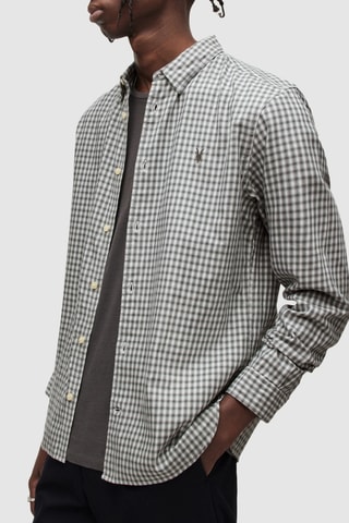Camisa - Branco e cinzento
