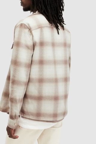 Sobrecamisa relaxed em algodão biológico - Bege