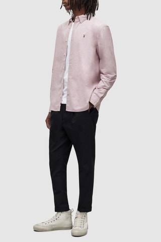 Camisa regular - Rosa mesclado