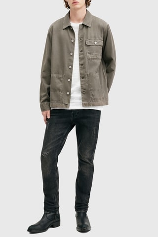 Sobrecamisa relaxed em algodão biológico - Verde