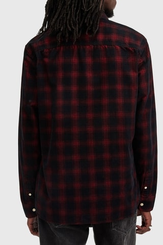 Camisa relaxed em algodão biológico - Vermelho