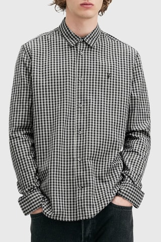 Camisa relaxed em algodão biológico - Preto