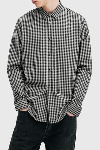 Camisa relaxed em algodão biológico - Preto