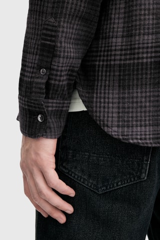 Camisa relaxed em algodão biológico - Cinzento