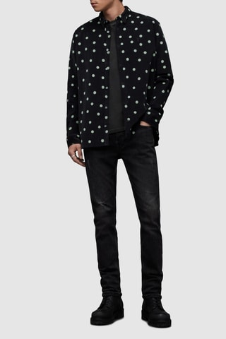 Camisa em algodão biológico - Preto