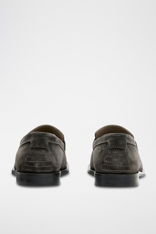 Mocassins de nobuck - Cinzento