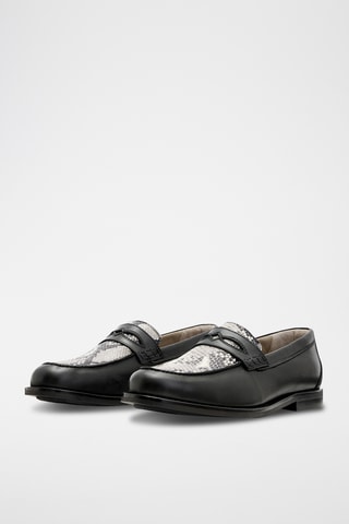Mocassins em couro - Preto