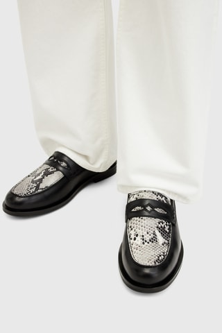 Mocassins em couro - Preto