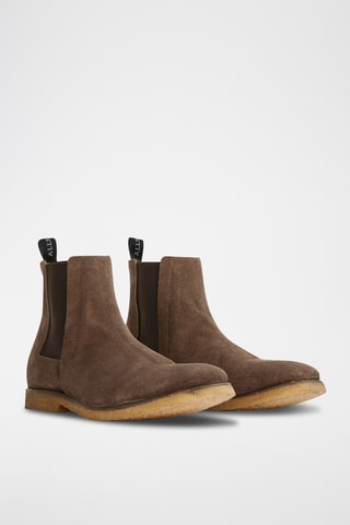 Botins Chelsea em nobuck - Toupeira