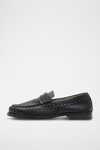 Mocassins em couro Eclipse - Preto