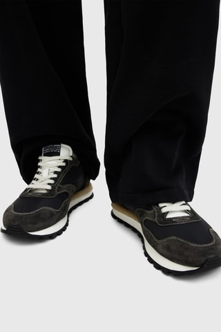 Sapatilhas em nobuck Spica - Preto e cinzento