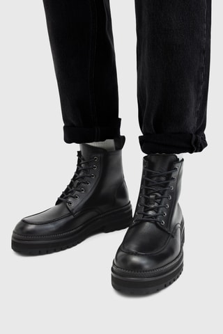 Boots em couro - Preto
