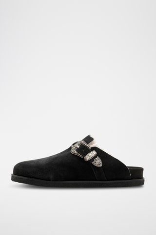 Socas forradas em nobuck - Preto