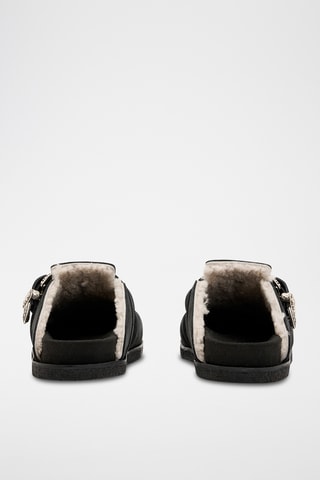Socas forradas em nobuck - Preto