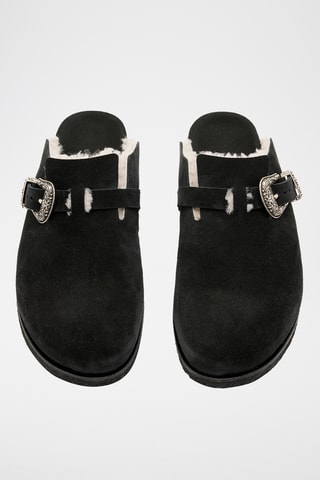 Socas forradas em nobuck - Preto