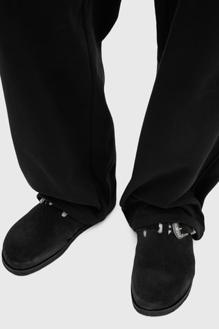Socas forradas em nobuck - Preto