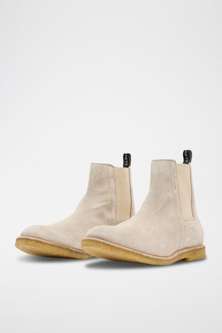 Botins Chelsea em nobuck - Cinzento