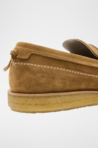 Mocassins em nobuck - Castanho-claro