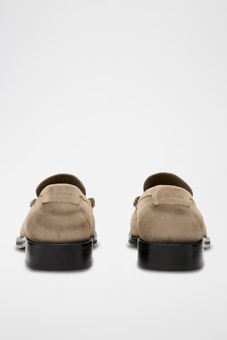 Mocassins em nobuck - Bege