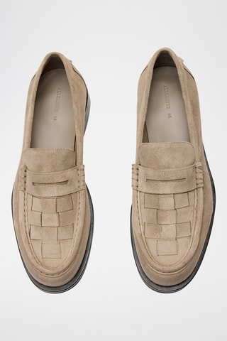 Mocassins em nobuck - Bege