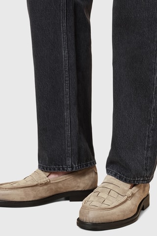 Mocassins em nobuck - Bege