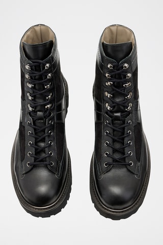 Boots em couro - Preto