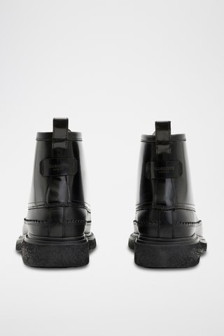 Boots subidas em couro - Preto