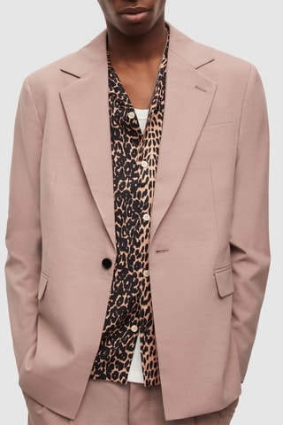 Blazer em lã - Rosa