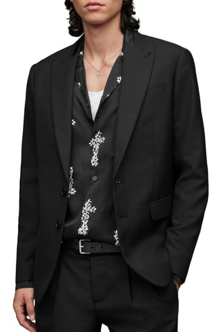 Blazer em lã - Preto