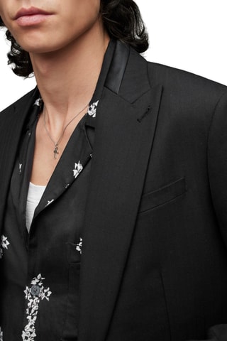 Blazer em lã - Preto