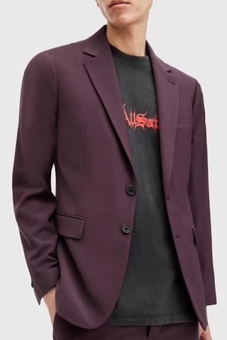 Blazer slim em lã Jen - Violeta