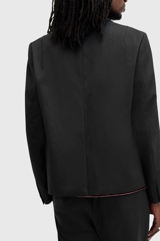 Blazer slim em lã Mabel - Antracite
