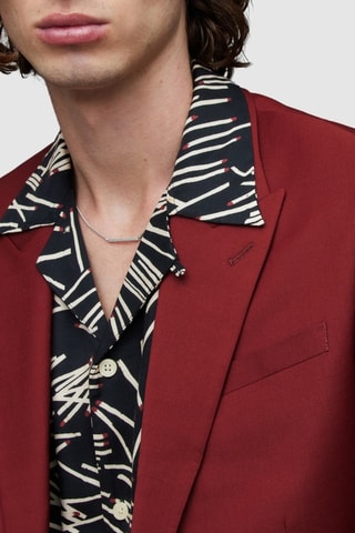 Blazer em lã Tana - Vermelho