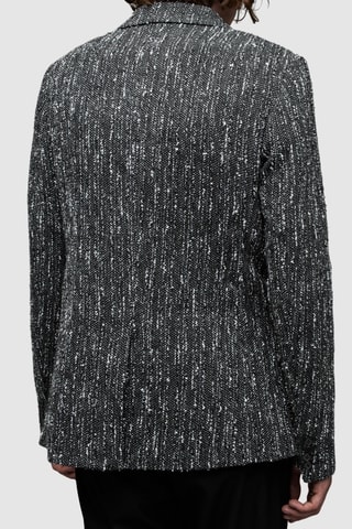 Blazer em lã - Preto mesclado