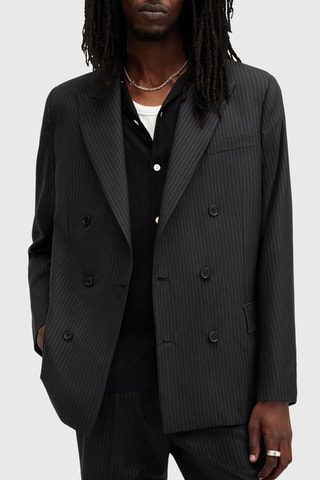 Blazer relaxed em lã - Antracite