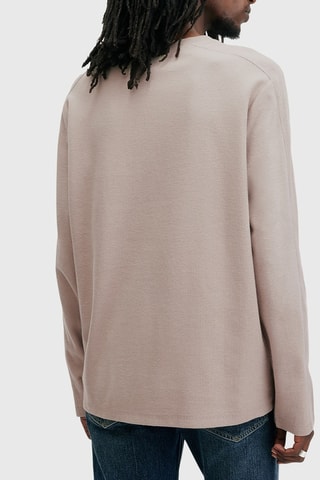 Pull relaxed en coton biologique - Taupe