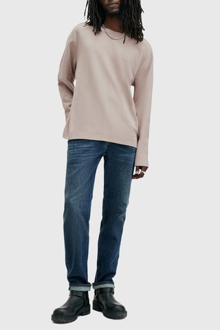 Pull relaxed en coton biologique - Taupe