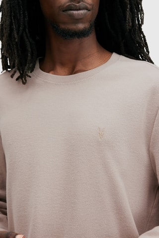 Pull relaxed en coton biologique - Taupe