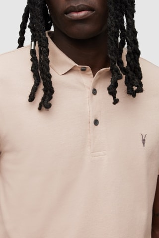 Polo regular en coton biologique - Rose