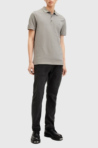 Polo slim en coton biologique - Gris