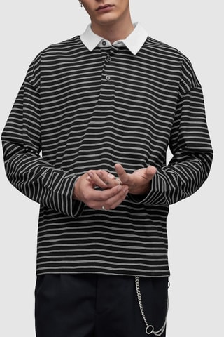 Polo en coton biologique - Noir