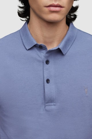 Polo en coton biologique - Bleu