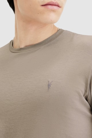 T-shirt slim en coton biologique - Taupe
