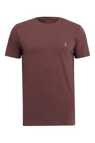 T-shirt slim en coton biologique - Bordeaux