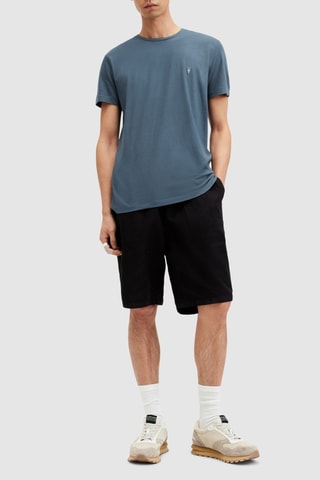 T-shirt slim en coton biologique - Bleu