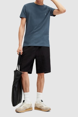 T-shirt slim en coton biologique - Bleu