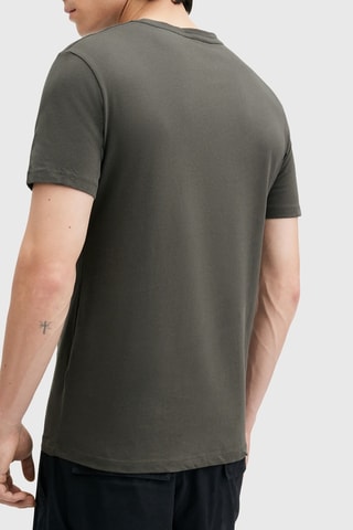 3 t-shirts slim en coton biologique - Kaki et gris clair chiné