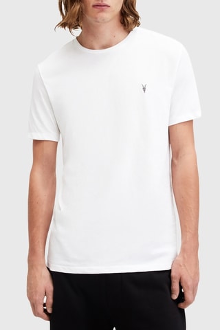 3 t-shirts slim en coton biologique - Bleu et blanc