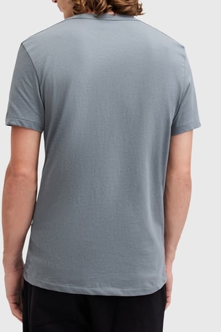 3 t-shirts slim en coton biologique - Bleu et blanc