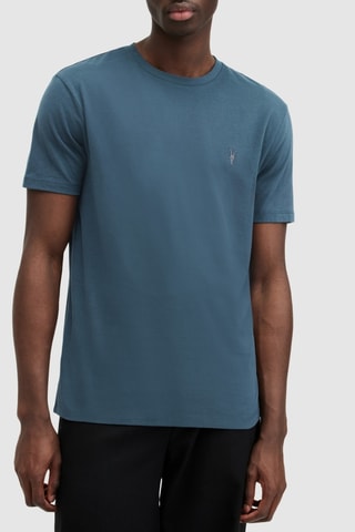 3 t-shirts slim en coton biologique - Bleu clair et blanc